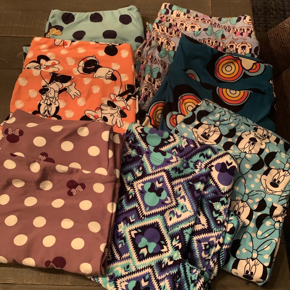 New DISNEY Minnie LuLaRoe TC Leggings Bundle